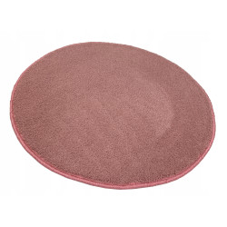 Różowy Dywan Koło 100cm Miękki Miły Softissimo 60