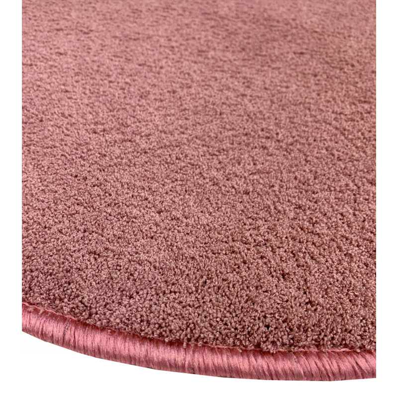 Różowy Dywan Koło 100cm Miękki Miły Softissimo 60