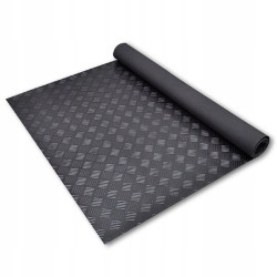 Mata Wykładzina Gumowa 3mm 120cm CHECKER BLACHA RYFLOWANA GARAŻ WARSZTAT