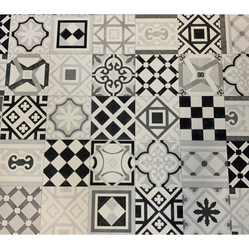 WYKŁADZINA LINOLEUM PCV 2m PATCHWORK MONO IMITACJA HISZPAŃSKA PŁYTKA
