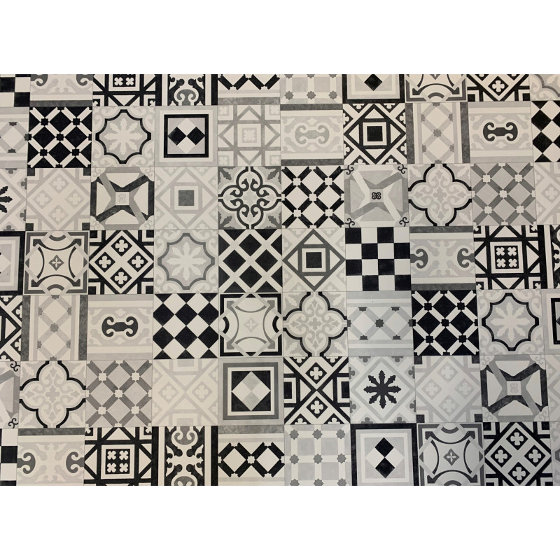 WYKŁADZINA LINOLEUM PCV 2m PATCHWORK MONO IMITACJA HISZPAŃSKA PŁYTKA