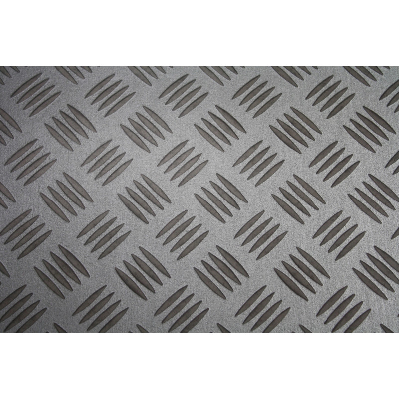 WYKŁADZINA PCV SOLID 091 2m jak Blacha Ryflowana Szara Srebrna