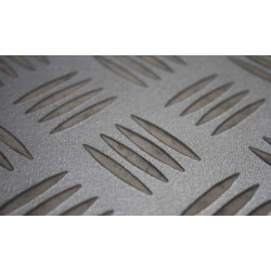 WYKŁADZINA PCV SOLID 091 2m jak Blacha Ryflowana Szara Srebrna