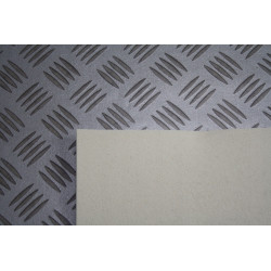 WYKŁADZINA PCV SOLID 091 2m jak Blacha Ryflowana Szara Srebrna