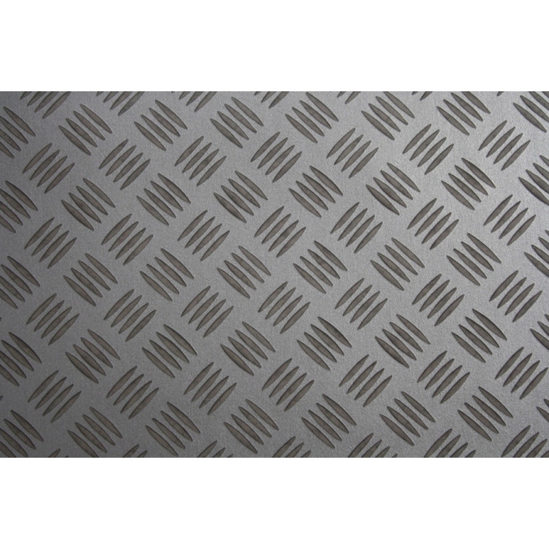 WYKŁADZINA PCV SOLID 091 2m jak Blacha Ryflowana Szara Srebrna