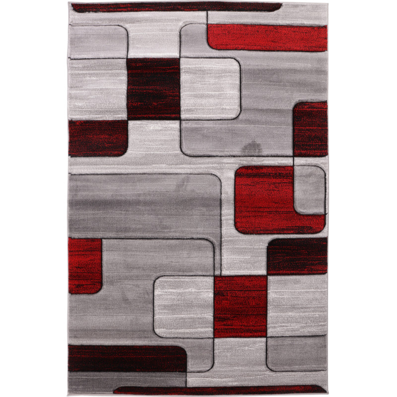 Dywan Cosmic Carving 5052 GREY/RED 80x150cm Dywan Cosmic Carving 5052 GREY/RED 80x150cm