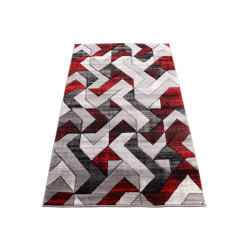 Dywan Cosmic Carving 5103 GREY/RED 80x150cm