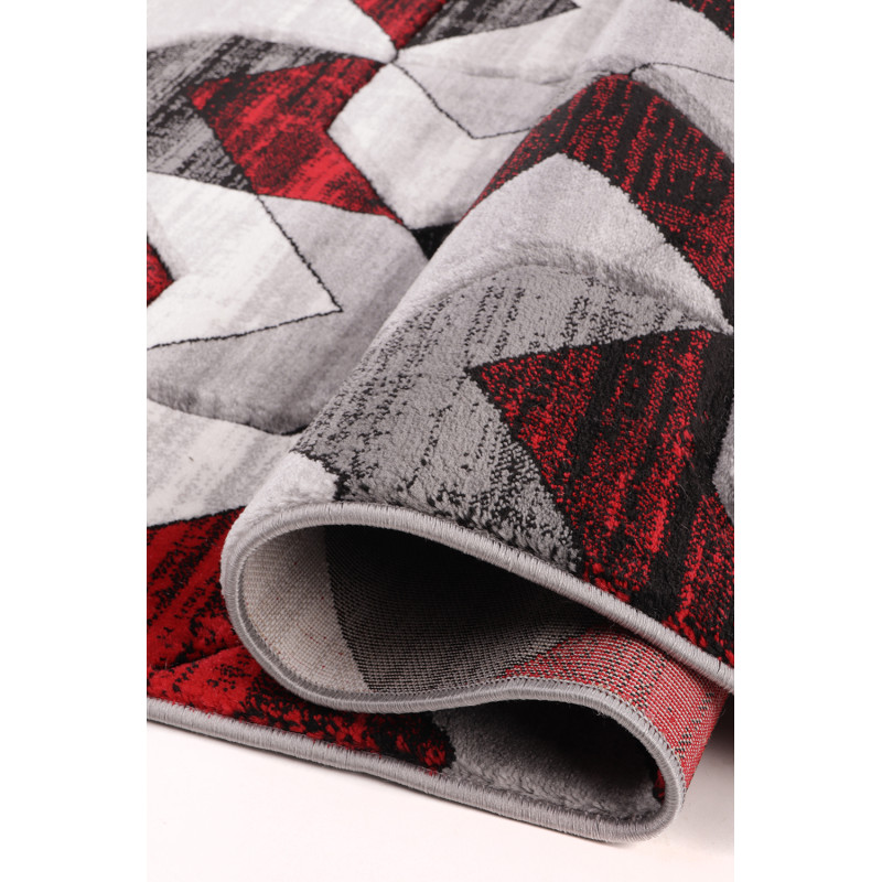 Dywan Cosmic Carving 5103 GREY/RED 80x150cm