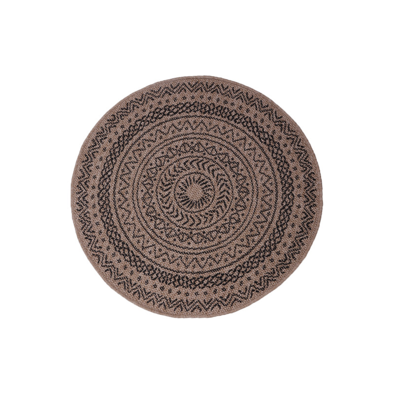 Dywan Indiana 08894A JUTE / BLACK 100x100cm Dywan Indiana 08894A JUTE / BLACK 100x100cm