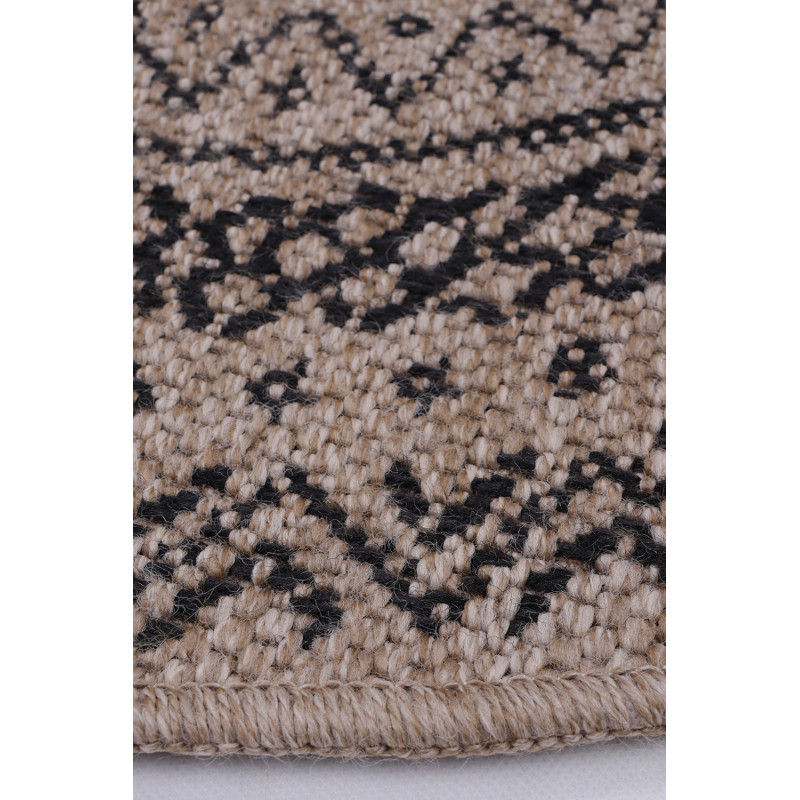 Dywan Indiana 08894A JUTE / BLACK 100x100cm Dywan Indiana 08894A JUTE / BLACK 100x100cm