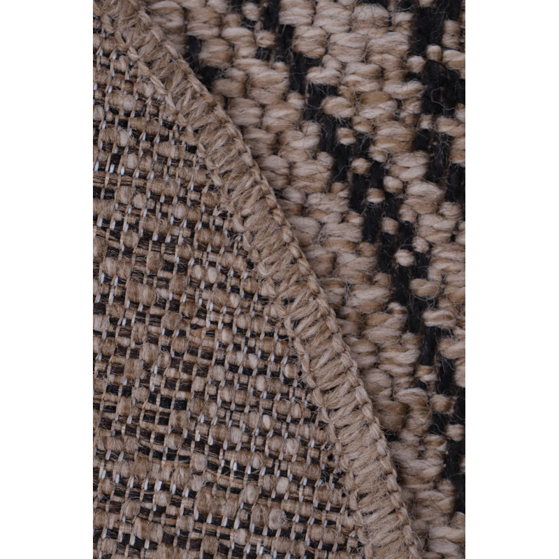 Dywan Indiana 08894A JUTE / BLACK 100x100cm Dywan Indiana 08894A JUTE / BLACK 100x100cm