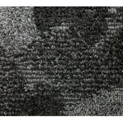 Dywan 100x100 CZARNO SZARY 3D DO SALONU SYPIALNI