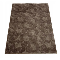 Dywan 200x300 BRĄZOWY 3D DO SALONU SYPIALNI