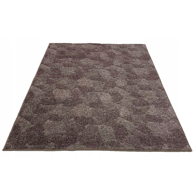 Dywan 150x200 BRĄZOWY 3D DO SALONU SYPIALNI
