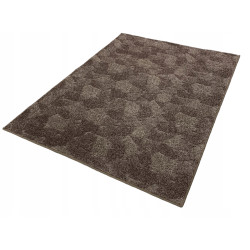 Dywan 150x200 BRĄZOWY 3D DO SALONU SYPIALNI