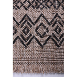 Dywan Indiana 08524A JUTE / BLACK 120x170cm