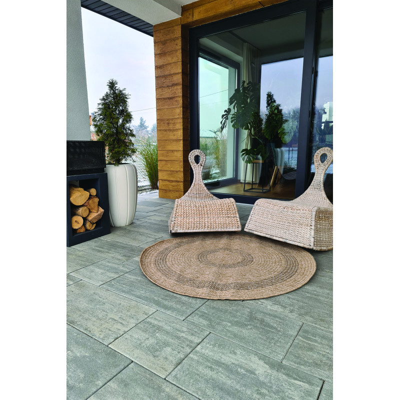 Dywan Indiana 08866A JUTE / BLACK 100x100cm Dywan Indiana 08866A JUTE / BLACK 100x100cm