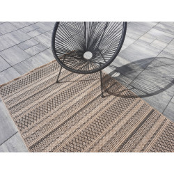Dywan Indiana 08656A JUTE / BLACK 140x200cm