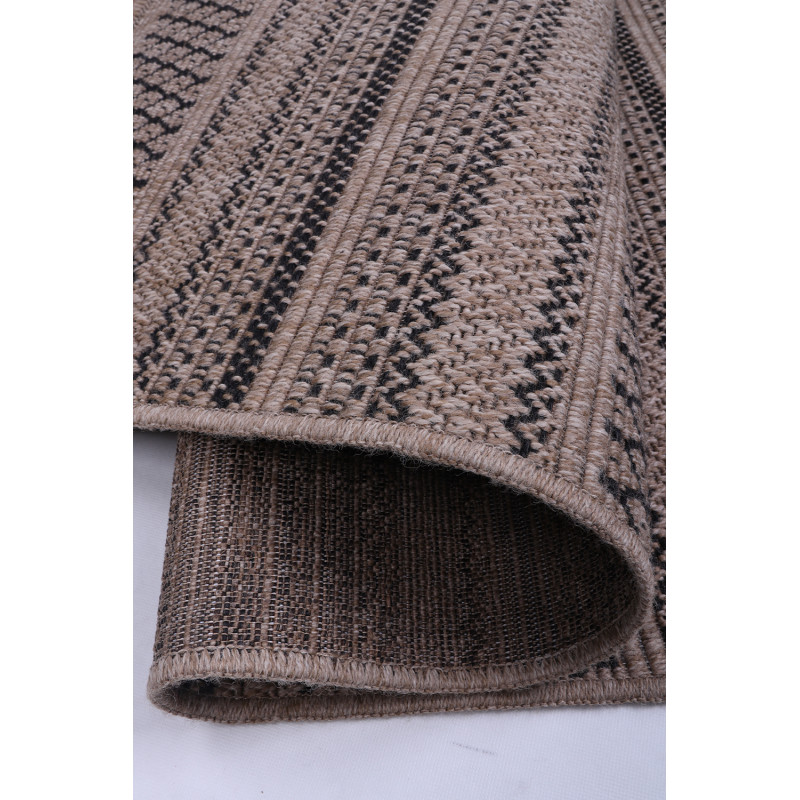Dywan Indiana 08656A JUTE / BLACK 140x200cm
