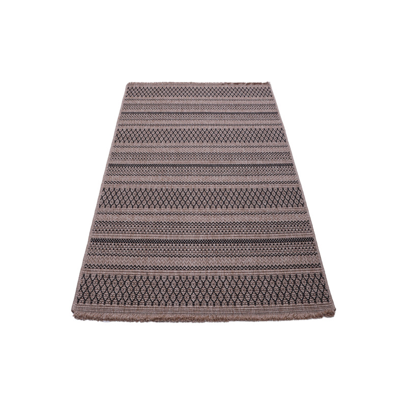 Dywan Indiana 08656A JUTE / BLACK 140x200cm