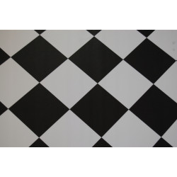 WYKŁADZINA PCV LINOLEUM YORK 99 NOWOCZESNY 2m BIAŁO CZARNE KARO