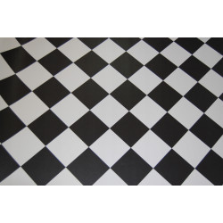 WYKŁADZINA PCV LINOLEUM YORK 99 NOWOCZESNY 2m BIAŁO CZARNE KARO