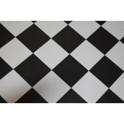 WYKŁADZINA PCV LINOLEUM YORK 99 NOWOCZESNY 2m BIAŁO CZARNE KARO