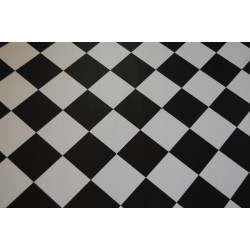WYKŁADZINA PCV LINOLEUM YORK 99 NOWOCZESNY 2m BIAŁO CZARNE KARO