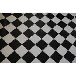 WYKŁADZINA PCV LINOLEUM YORK 99 NOWOCZESNY 2m BIAŁO CZARNE KARO