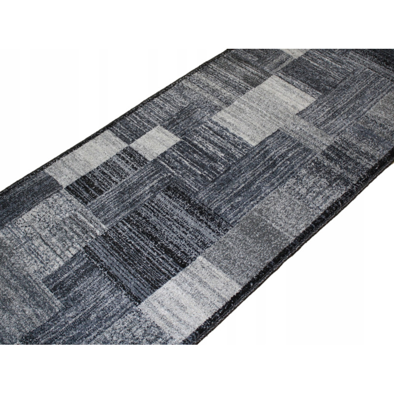 Chodnik SPIRIT SZARY Prostokąty GRUBY MIĘKKI 80cm