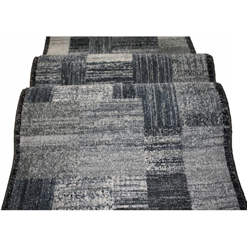 Chodnik SPIRIT SZARY Prostokąty GRUBY MIĘKKI 80cm