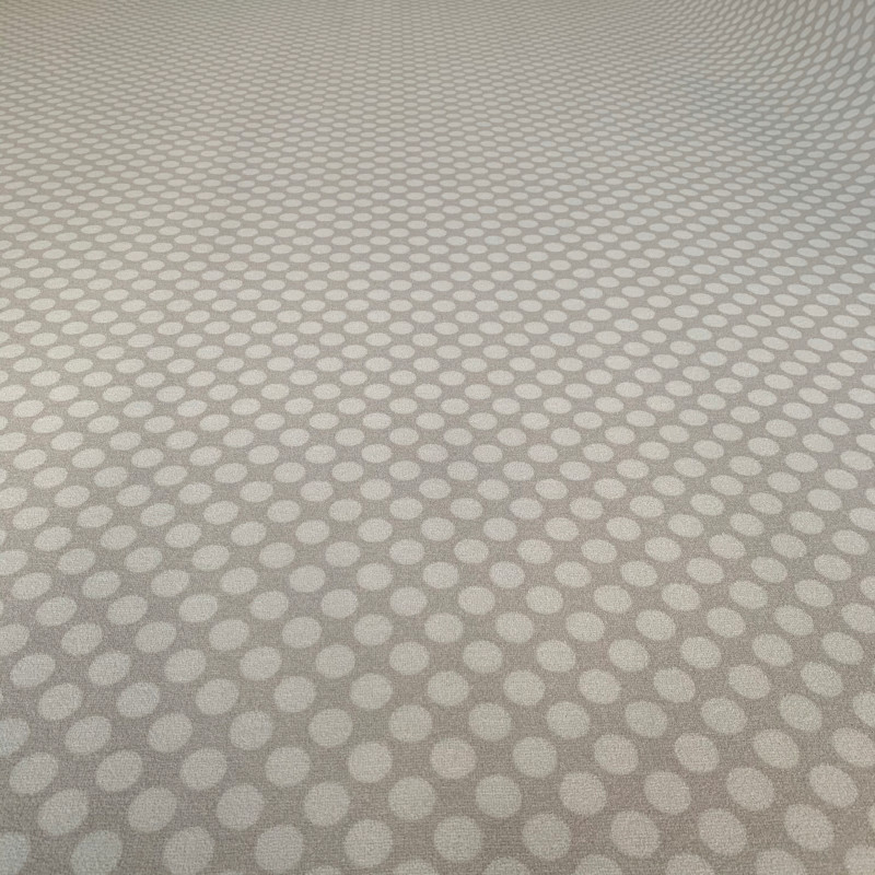 Wykładzina POLKA DOTS Szara w kropki kółka ATEST Wykładzina POLKA DOTS Szara w kropki kółka ATEST