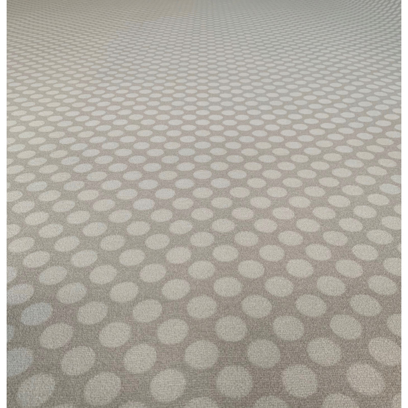 Wykładzina POLKA DOTS Szara w kropki kółka ATEST Wykładzina POLKA DOTS Szara w kropki kółka ATEST