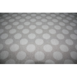 Wykładzina POLKA DOTS Szara w kropki kółka ATEST Wykładzina POLKA DOTS Szara w kropki kółka ATEST