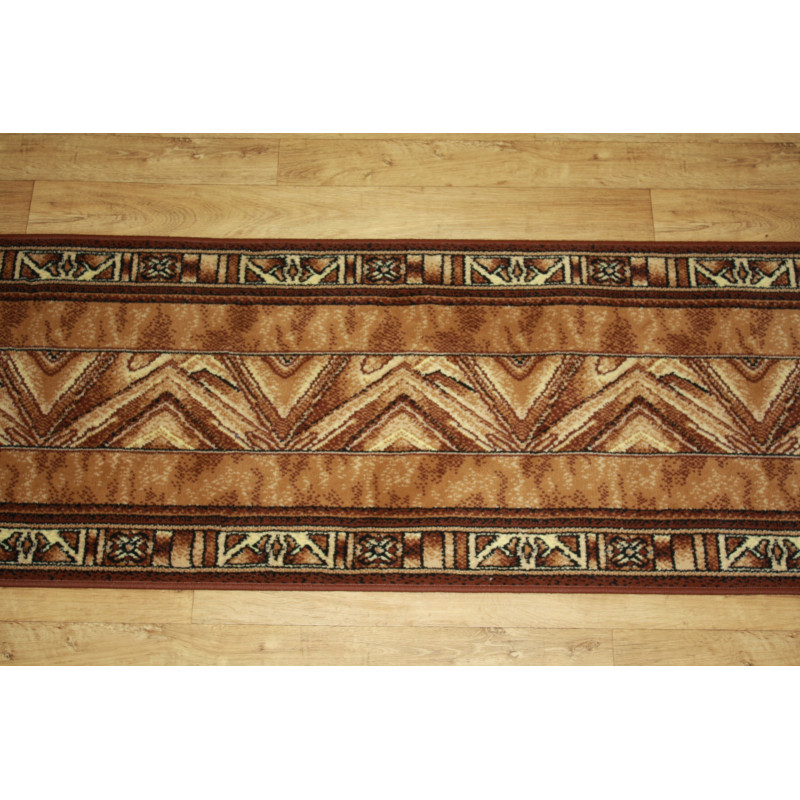 CHODNIK BCF Nowoczesny Zygzak Brąz MOCNY 120cm