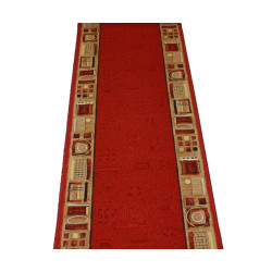 CHODNIK PODGUMOWANY Jena 10 Czerwony 80 CM AW