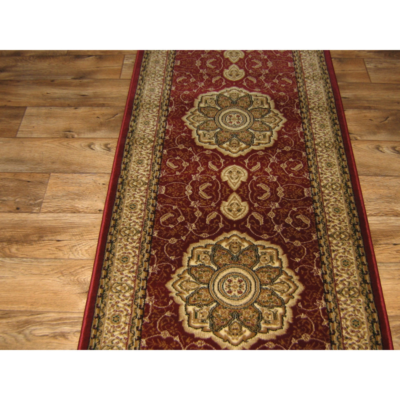 CHODNIK Dywanowy gruby heat-set szer. 100 cm bordo