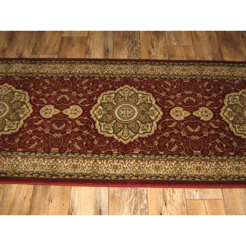 CHODNIK Dywanowy gruby heat-set szer. 100 cm bordo