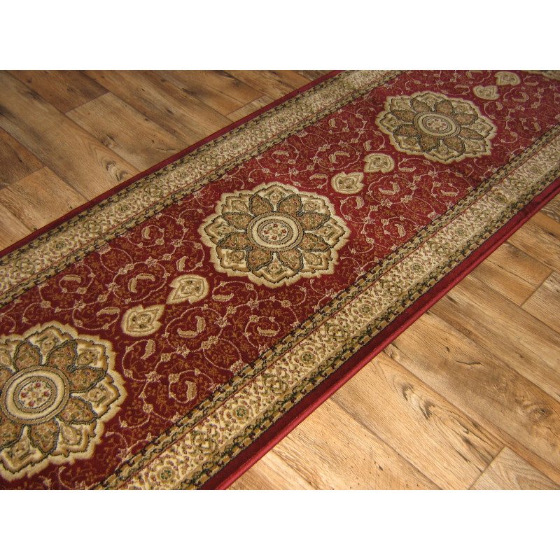 CHODNIK Dywanowy gruby heat-set szer. 100 cm bordo