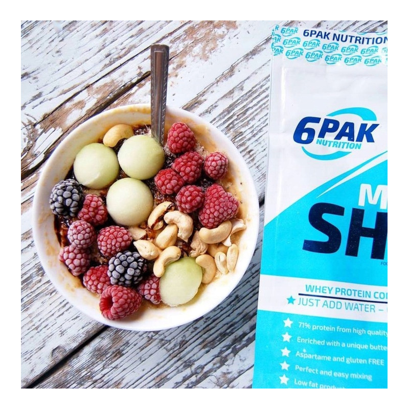 6PAK MILKY SHAKE WHEY 700G PYSZNE BIAŁKO NA ODCHUDZANIE WPC CAFFE LATTE