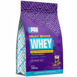 6PAK MILKY SHAKE WHEY 700G PYSZNE BIAŁKO NA ODCHUDZANIE WPC CAFFE LATTE