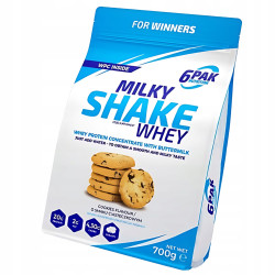 6PAK MILKY SHAKE WHEY 700G PYSZNE BIAŁKO NA ODCHUDZANIE WPC CIASTECZKO