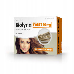 Activlab Biotyna Forte 10mg Activlab Pharma skóra włosy paznokcie 30tab