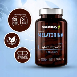 MELATONINA 1000 MCG 120 NOCY SEN SZYBKIE ZASYPIANIE KORTYZOL WYBUDZANIE