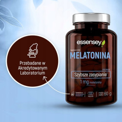 MELATONINA 1000 MCG 120 NOCY SEN SZYBKIE ZASYPIANIE KORTYZOL WYBUDZANIE
