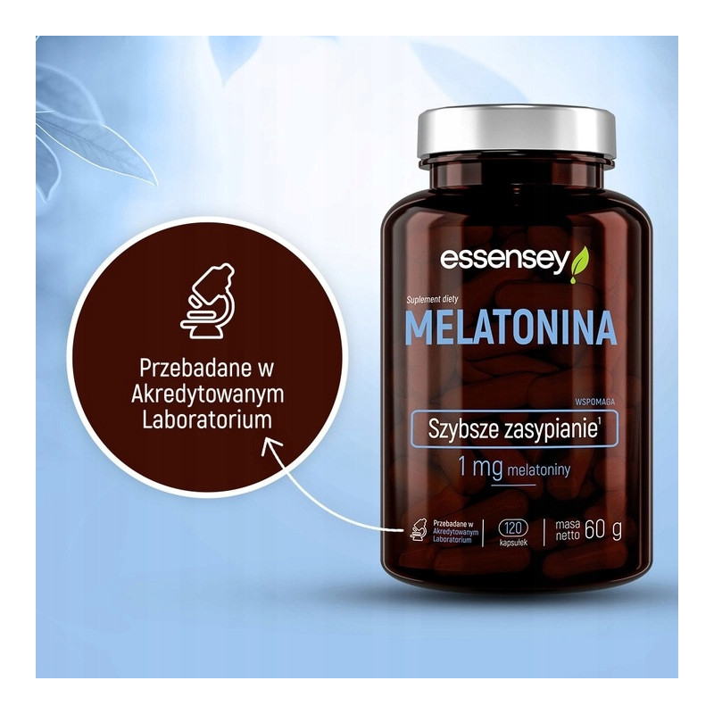 MELATONINA 1000 MCG 120 NOCY SEN SZYBKIE ZASYPIANIE KORTYZOL WYBUDZANIE