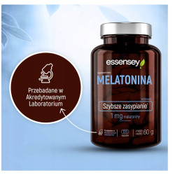 MELATONINA 1000 MCG 120 NOCY SEN SZYBKIE ZASYPIANIE KORTYZOL WYBUDZANIE