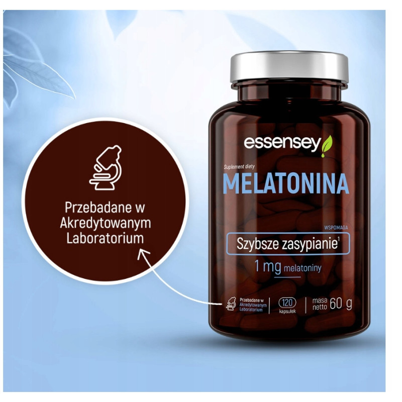 MELATONINA 1000 MCG 120 NOCY SEN SZYBKIE ZASYPIANIE KORTYZOL WYBUDZANIE