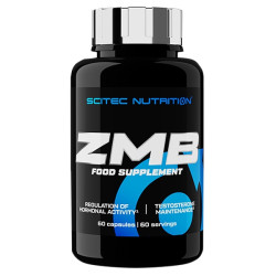 ZMA Scitec ZMB6 60 CAPS MAGNEZ CYNK B6 SEN LIBIDO TESTOSTERON ENERGIA