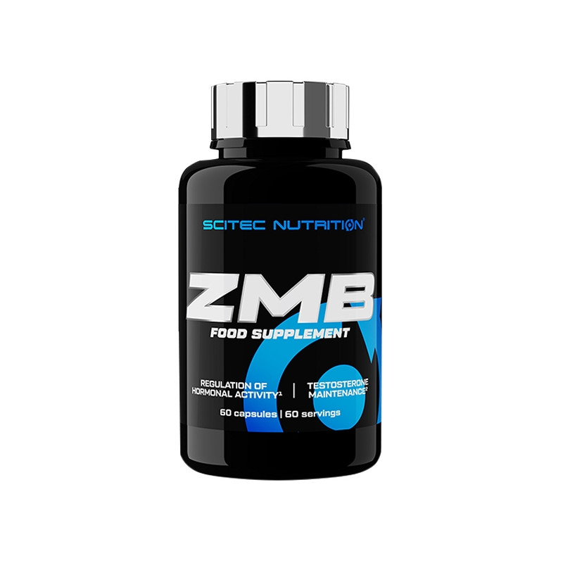 ZMA Scitec ZMB6 60 CAPS MAGNEZ CYNK B6 SEN LIBIDO TESTOSTERON ENERGIA